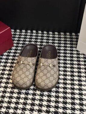 Gucci GG Canvas Clogs